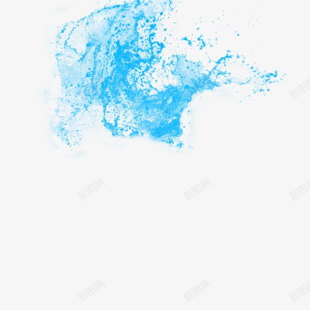 水帘png免抠素材_新图网 https://ixintu.com 化妆品 水滴 蓝色 透明