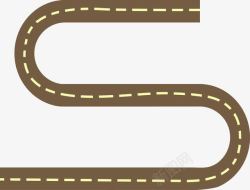 弯曲的山路S型弯曲马路高清图片