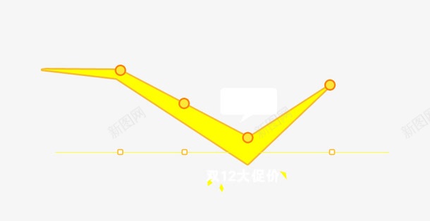 黄色分段折现段png免抠素材_新图网 https://ixintu.com 分段 黄色