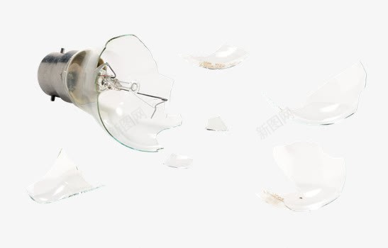 破碎的灯泡png免抠素材_新图网 https://ixintu.com PNG图片免费下载 灯 玻璃 碎 素材