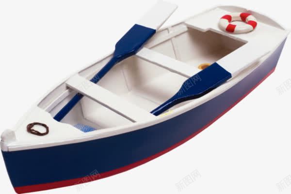 地中海风格小船png免抠素材_新图网 https://ixintu.com 划桨 地中海 小船 蓝色 风格