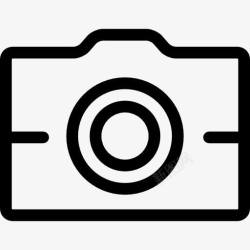 摄像剪影照相机的轮廓图标高清图片