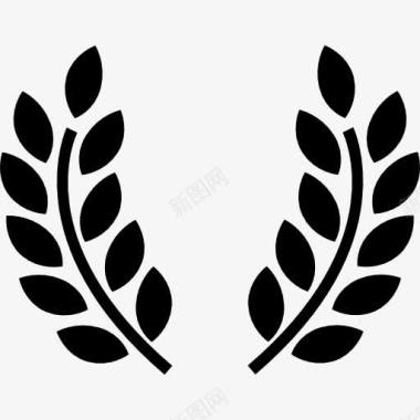 橄榄枝奖符号图标图标