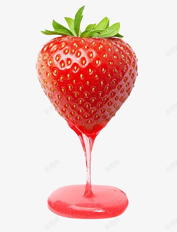 草莓汁新鲜草莓png免抠素材_新图网 https://ixintu.com 新鲜 草莓