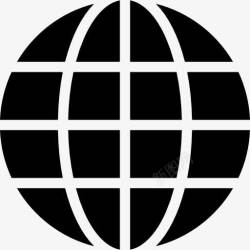 全球旅行地球标志网格图标高清图片
