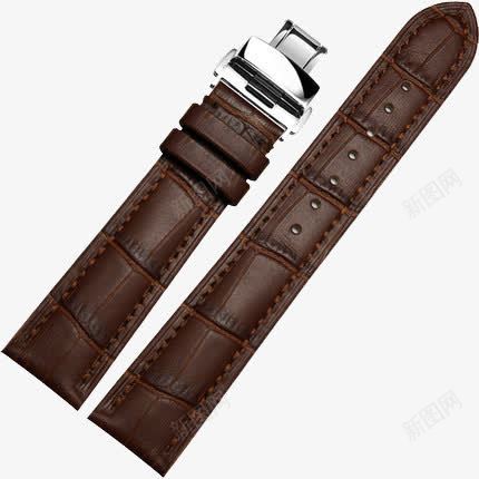 手表表带png免抠素材_新图网 https://ixintu.com 产品实物 手表带 棕色 真皮 表带