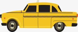 滴滴打车应用黄色出租车高清图片