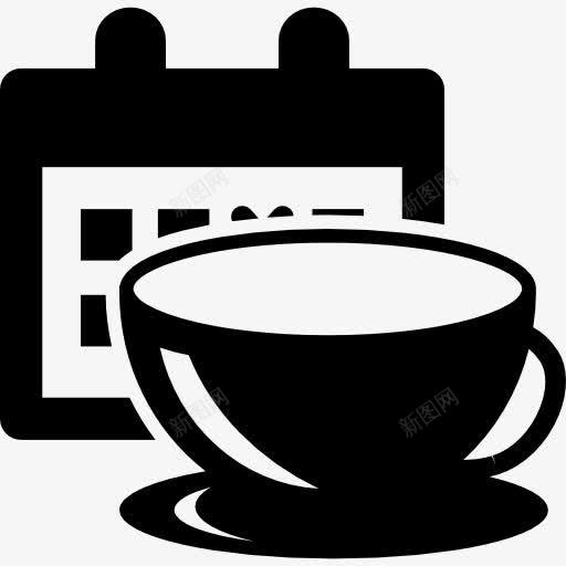 茶话会活动日期图标png_新图网 https://ixintu.com 事件 会议 启动图标 日历 日期 杯 茶 饮料