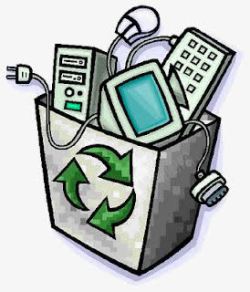 电子垃圾回收站图标高清图片