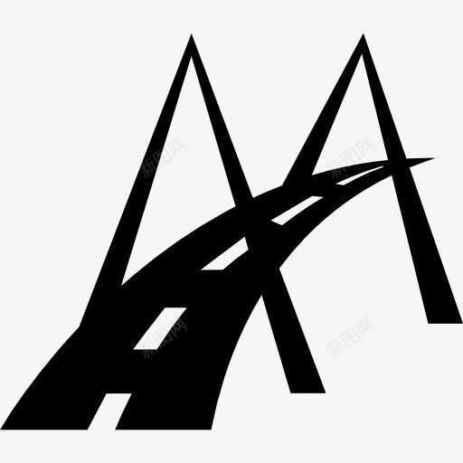 现代桥梁道路的标志图标png_新图网 https://ixintu.com 标志 桥梁 现代的角度来看 路 运输 道路 道路图标