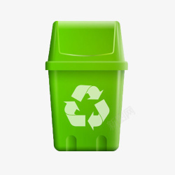 绿色垃圾桶片素材