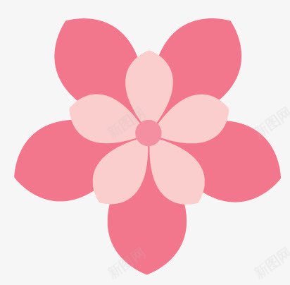 樱花png免抠素材_新图网 https://ixintu.com 创意 印花花 开花 插画 粉红色的 花瓣