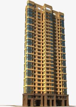高层住宅建筑金色高层住宅建筑高清图片