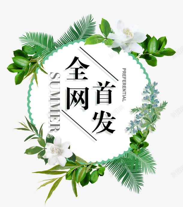 全网首发夏季png免抠素材_新图网 https://ixintu.com 上新 全网首发 夏季 夏日 文字设计 新品 清新 绿色 艺术字