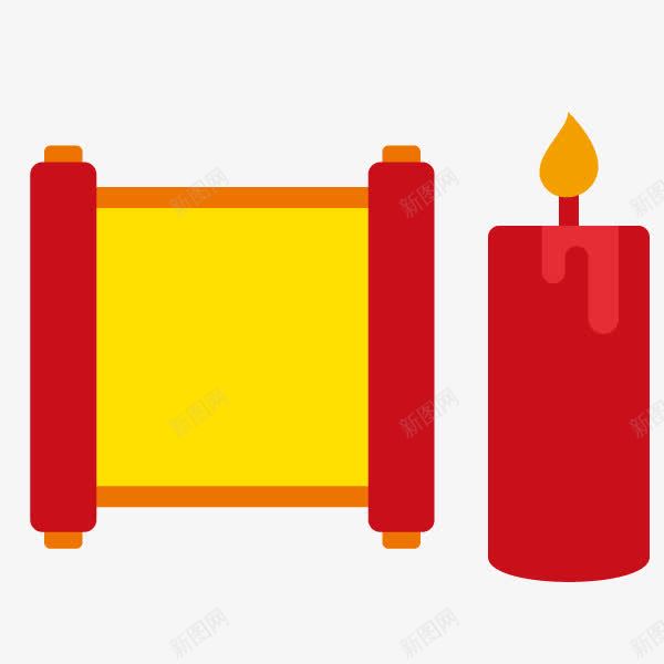 红色蜡烛公告栏png免抠素材_新图网 https://ixintu.com 免费下载 公告栏 告示 榜单 红色 蜡烛 高清图片
