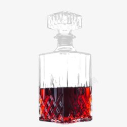 红酒酒具水晶玻璃红酒酒具玻璃瓶高清图片