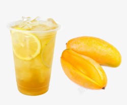芒果柠檬果味茶柠檬芒果茶高清图片