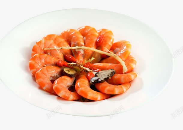花雕醉虾png免抠素材_新图网 https://ixintu.com 产品实物 海鲜 美食 菜肴 虾