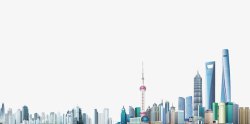 30旅游攻略卡通上海旅游建筑高清图片