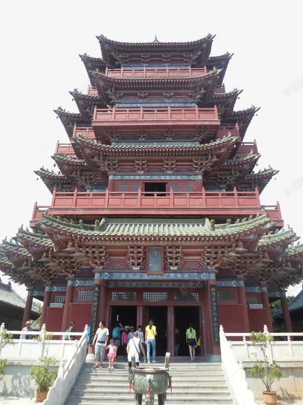 雕琢精细的古建筑png免抠素材_新图网 https://ixintu.com 中国风 古代建筑 工艺复杂 开封 红色