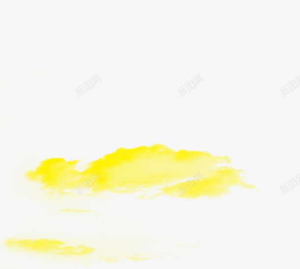 金色的云朵png免抠素材_新图网 https://ixintu.com 云 云朵 天空 彩云 手绘 效果 装饰 金色 黄色