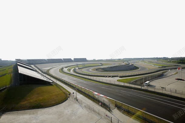实际赛道航拍效果png免抠素材_新图网 https://ixintu.com 户外 比赛专用 航拍 赛车场 赛道 转弯 露天赛车场效果