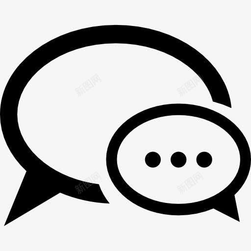 一轮聊天气泡图标png_新图网 https://ixintu.com 圆形状 气泡 短信 聊天 语音气泡