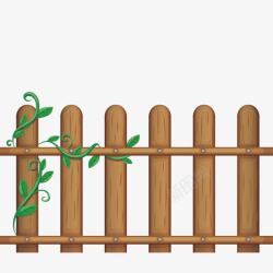篱笆墙简易栅栏高清图片