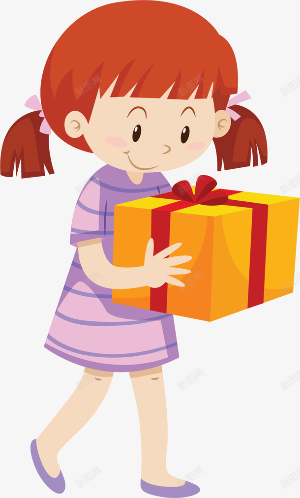 卡通收礼物的小孩人物png免抠素材_新图网 https://ixintu.com 人物 小孩 庆祝 快乐 收礼物的小孩 气氛 节日庆祝