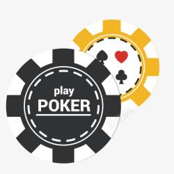 扑克赌博筹码素材