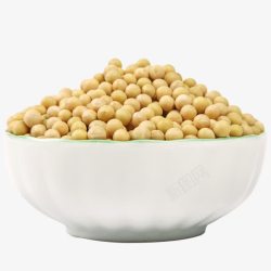 一碗有机黄豆素材