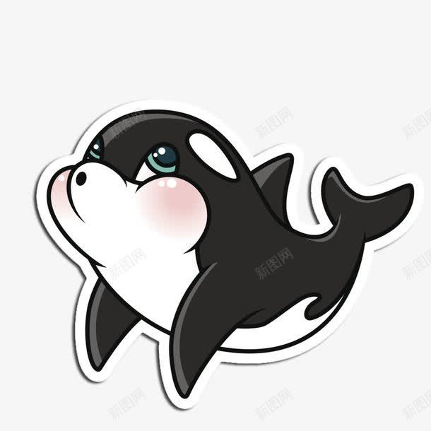 可爱的小海豚png免抠素材_新图网 https://ixintu.com 卖萌的海豚 大海中的海豚 翘尾巴的海豚 鼓腮帮子的海豚