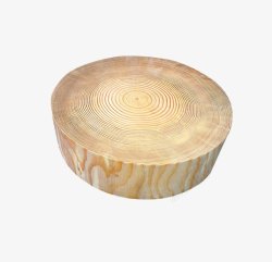 圆柱形树墩子木质菜板台素材
