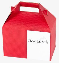 餐具包装盒红色外卖便当盒高清图片