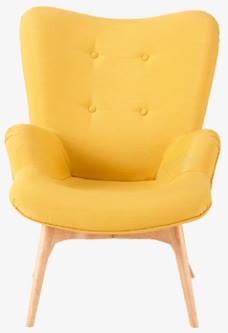 客厅单人皮沙发黄色沙发高清图片