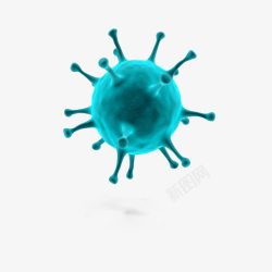 球形卡通病菌体流行感冒病菌体高清图片