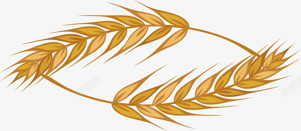 小麦简约图矢量图ai免抠素材_新图网 https://ixintu.com 丰收 创意 卡通 小麦 秋季 芒种 设计 矢量图