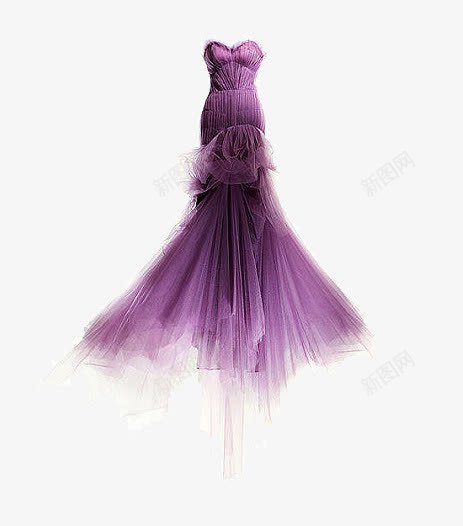 晚礼服png免抠素材_新图网 https://ixintu.com 修身 女性 宴会 紫色 美丽 裙子 连衣裙
