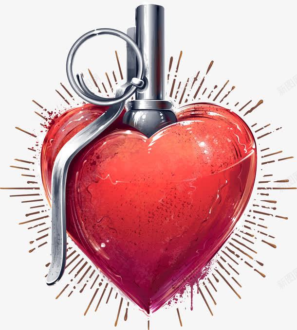 手绘朋克心脏png免抠素材_新图网 https://ixintu.com 心形 心脏 心脏图案 手绘 摇滚之心 朋克心脏 纹身图案 金属