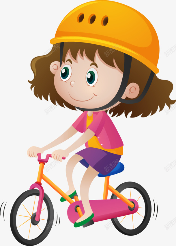 自行车大赛骑车的女孩png免抠素材_新图网 https://ixintu.com 安全帽 开心 戴着头盔 自行车大赛 飘起来的头发 骑自行车 骑车的女孩