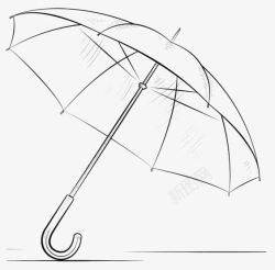 雨伞简笔画手绘雨伞高清图片