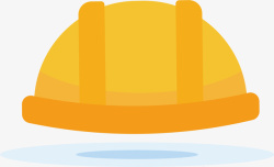 工地戴的帽子黄色安全帽高清图片