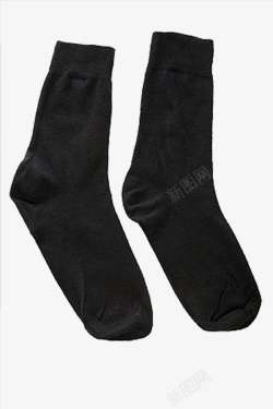 黑色的袜子黑色炫酷的一双棉袜高清图片