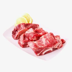 牛骨肉澳洲进口牛肉带肉脖骨高清图片