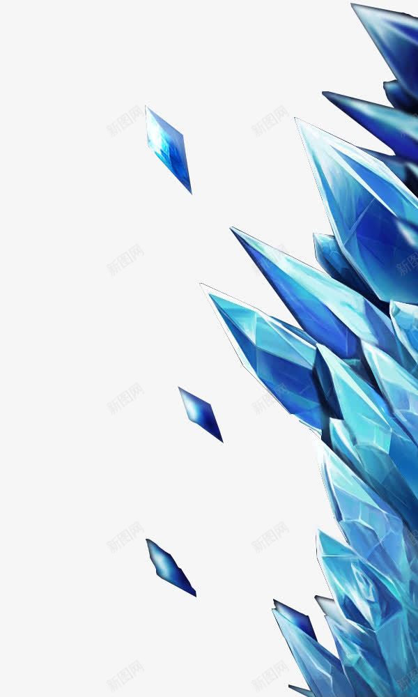 右边蓝色晶石块png免抠素材_新图网 https://ixintu.com 右边 晶石块png素材 蓝色