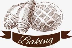 蛋糕店logo面包矢量图图标高清图片