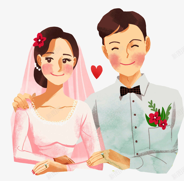 彩色水墨结婚婚姻元素png免抠素材_新图网 https://ixintu.com 卡通插画 婚姻 彩色 心形 水墨 纹理 结婚 艺术 质感