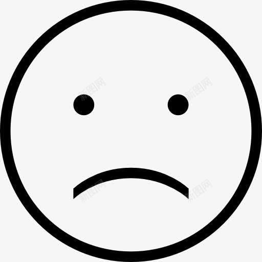 悲伤的脸的轮廓图标png_新图网 https://ixintu.com 伤心 山楂Emoji中风 悲伤 情绪 接口 脸 脸的轮廓 表情