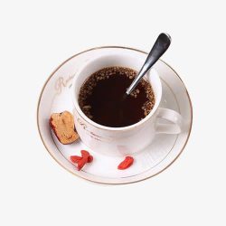 玻璃杯装姜母茶红枣枸杞姜母茶高清图片