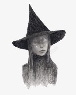 黑暗巫师女巫插画高清图片